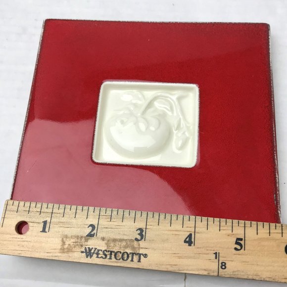 VINTAGE - PULL CART NYC Decor 1990's Serving Decorative Trivet Tomato in a Vine - Picture 10 of 10